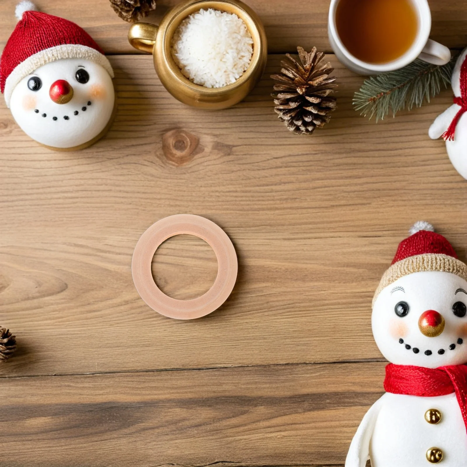 

20 Pcs Napkin Ring Decor Handmade Rings Apparel Wooden Serviette Table
