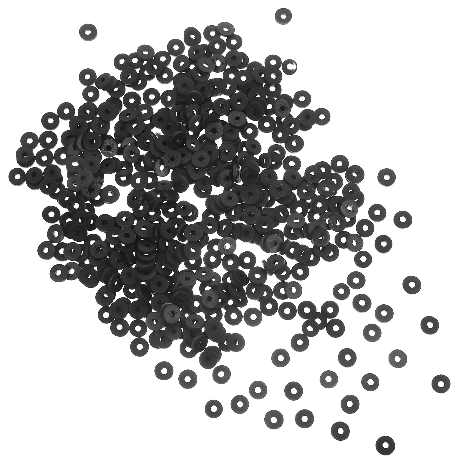 

4 Boxes Flat For Crafts Jewelry Making Supplies Black Clay Beads Refill Diy Bracelet Making Kit Polymer Clay Beads For Necklace