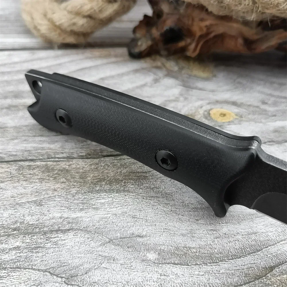 Outdoor Tactical Knife Fixed Blade Knife Stonewashed 8Cr13Mov Blade G10 Handle High Quality Survival Camping EDC Hiking Tool