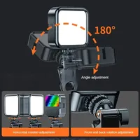 Mini Clip-on Mobile Phone LED Light Selfie Light 5800K Dimmable W/ Battery for IPhone Samsung Huawei Xiaomi Smartphones
