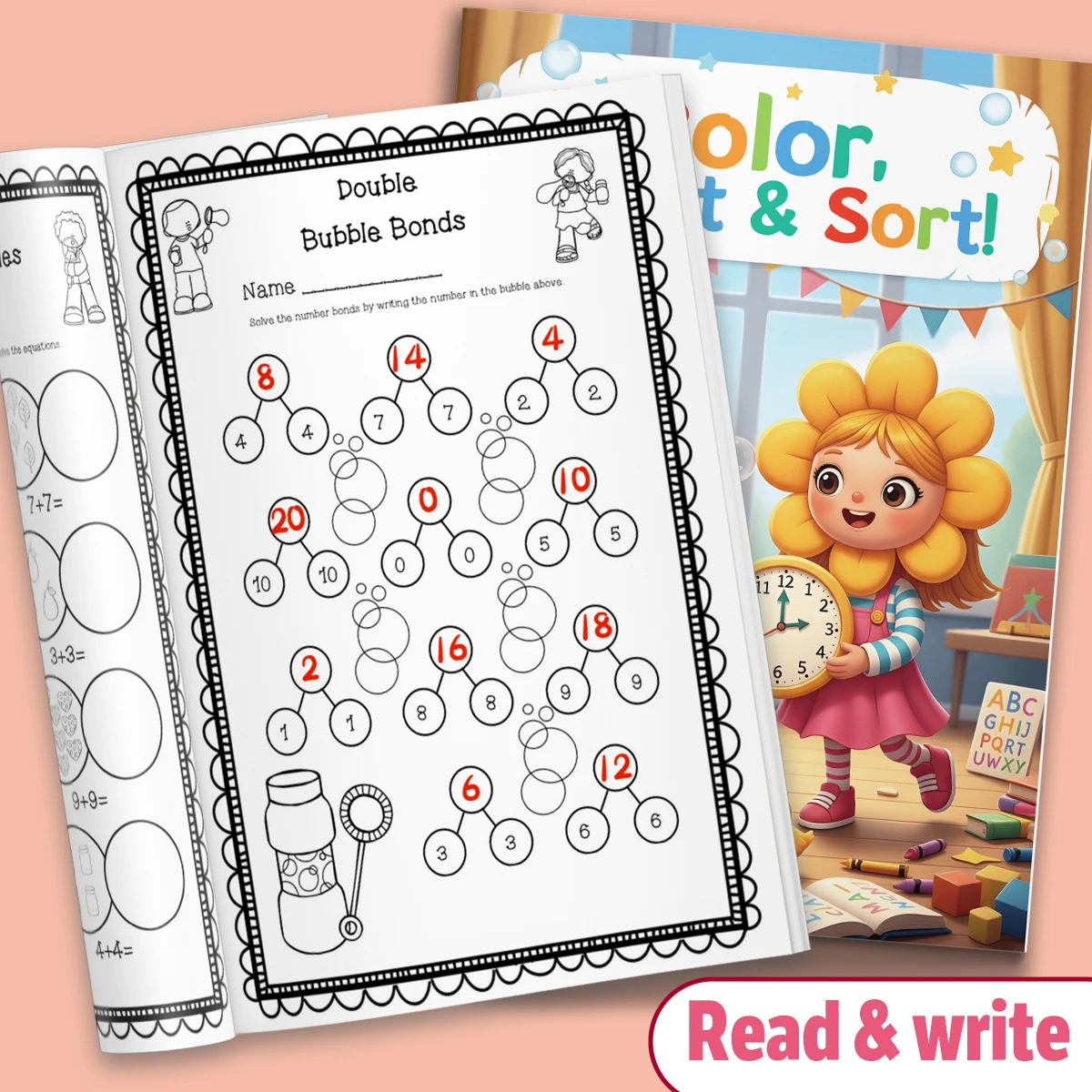Children Math Arithmetic Practice Workbook, Fun Math Drills & Number Exercises, Boost Calculation Skills for Elementary Students