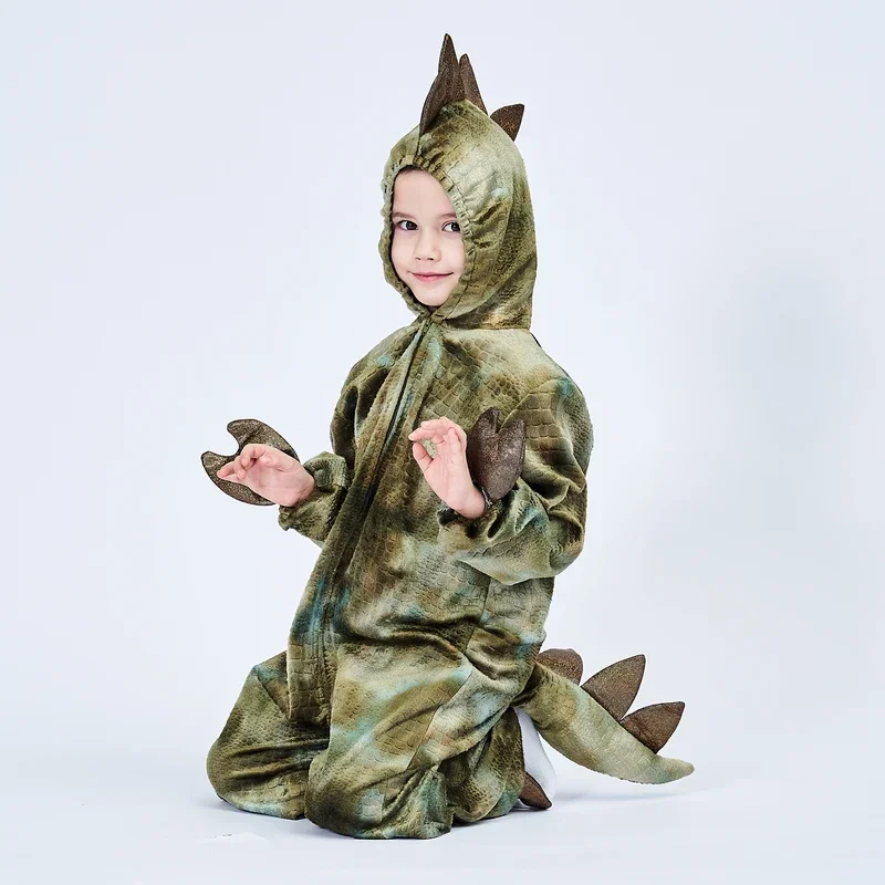 Umorden 2-4T 4-8T Ragazzi T-Rex Costume da Dinosauro per Bambino Bambini Bambino Tuta con Cappuccio Halloween Purim Disfraz Fancy Dress 3D F!1e