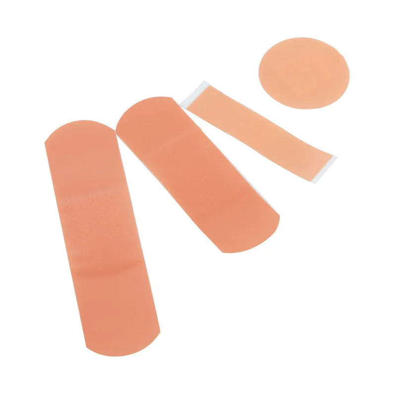 Bandages adhésifs pour pansement, Bandages de différentes tailles, Patch médical de premiers soins pour hémostase, plâtre respirant et pour plaie, 100 pièces/ensemble