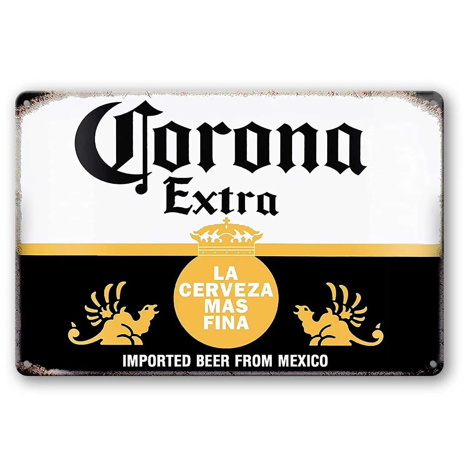 Letreros de cerveza con Corona, decoración de cueva de hombre, Bar Vintage, carteles de lata de Metal, garaje, Retro, decoración del hogar, póster de pared, cosas geniales divertidas para Hou