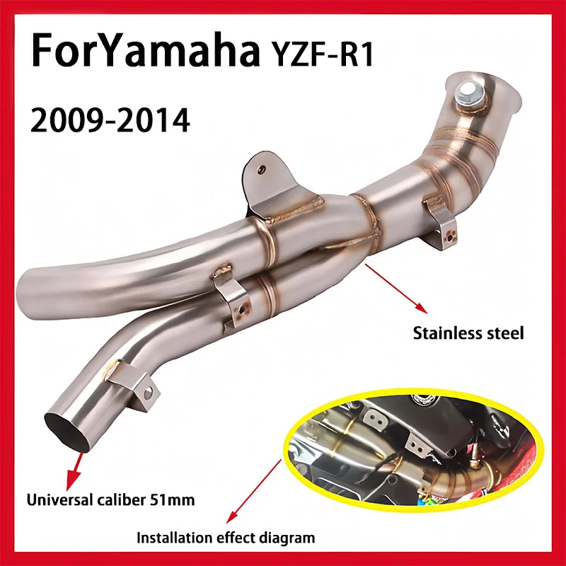 2009-2014 Escape Exhaust Kit с DB Killer для выхлопных труб Yamaha YZF - R1, выхлопными соединителями и глушителями 2009-2014 Escape Exhaust Kit с DB Killer для выхлопных труб Yamaha YZF - R1, выхлопными соединителями и глушителями
