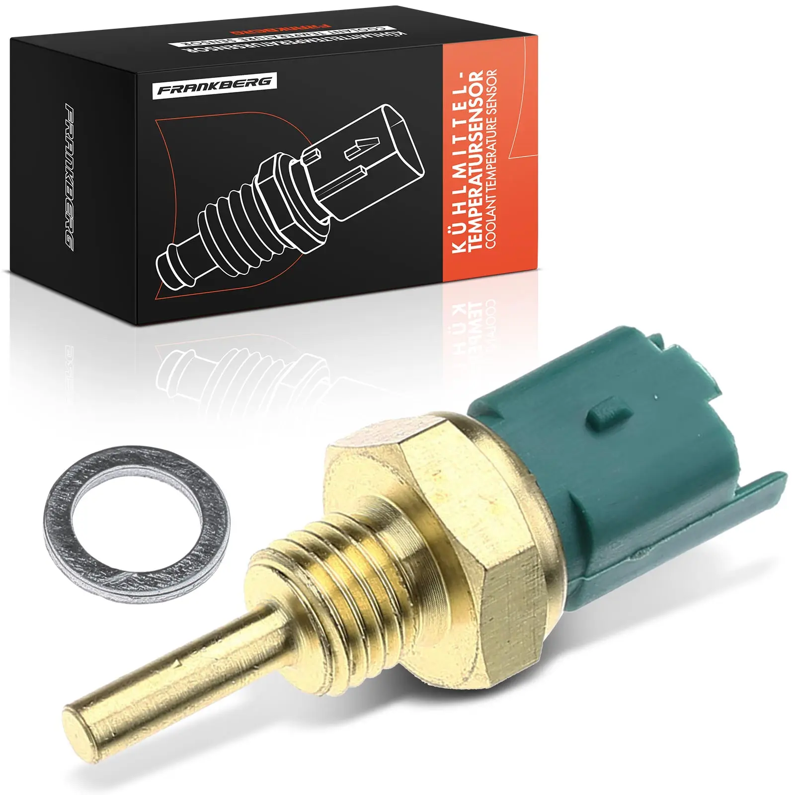 Frankberg 1x Koelvloeistoftemperatuursensor voor Alfa Romeo 147 Fiat Croma Opel Astra H Saab 9-3 55193203 46554621 93193586 93184155