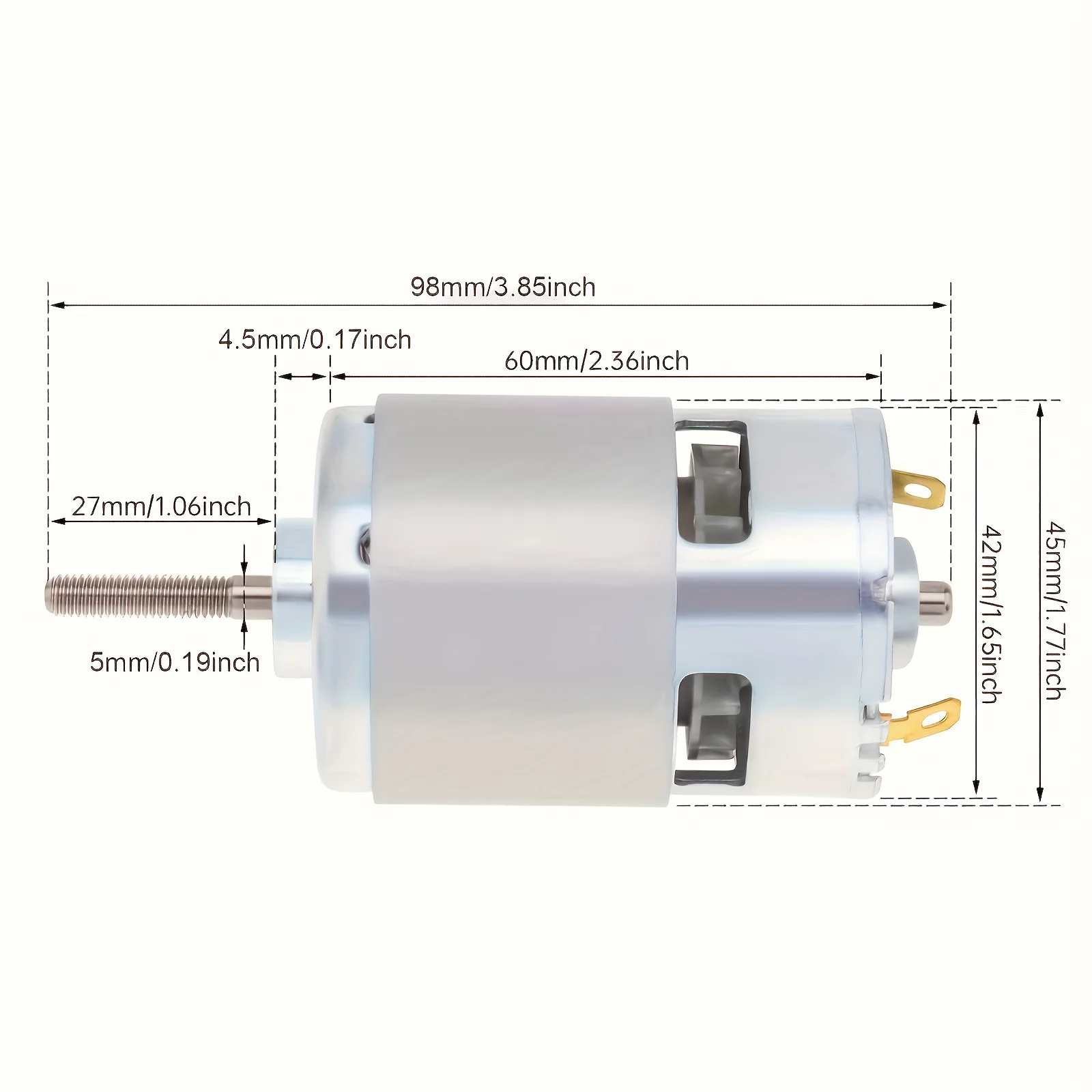 775 DC Motor 12V 24V 3000RPM-12000RPM Large Torque Micro Electric Motors for Drill Screwdriver Circular/D-Shaft/Dual Shaft