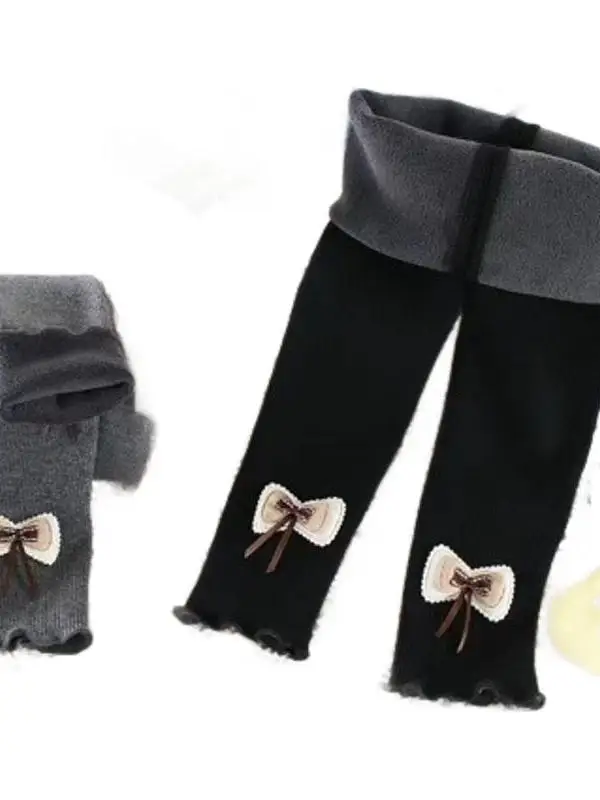 Spodnie zimowe Thiened Fce dla dziewczynek, nowość 2025, modne długie spodnie dziecięce, uniwersalne spodnie jesienno-zimowe dla dzieci...