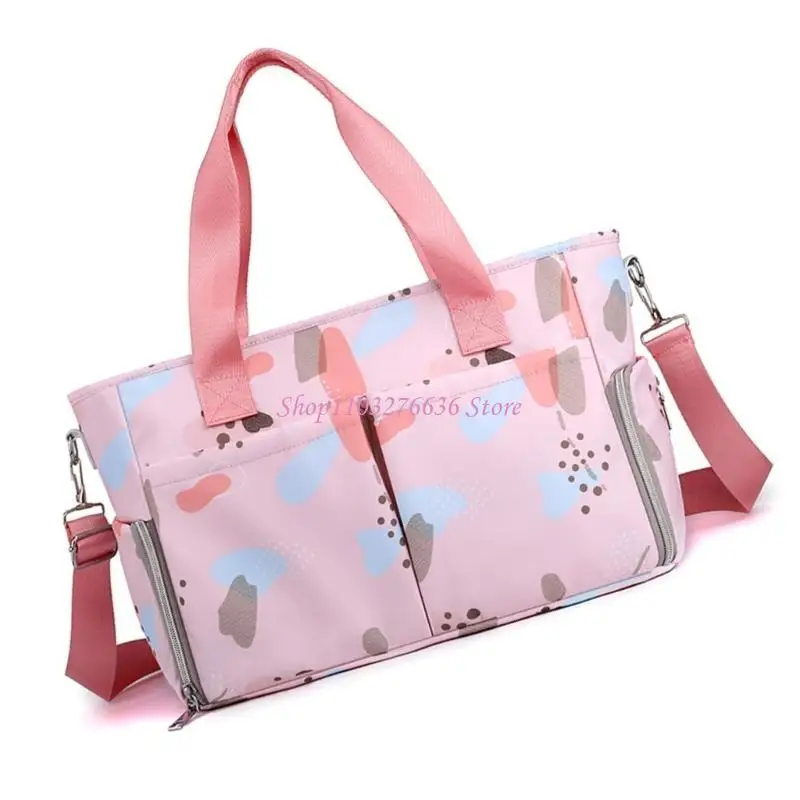 R6FD Túi mẹ rộng rãi với ngăn chứa đa chức năng, túi xách tay cầm tay cầm tã trẻ cho du lịch & hàng ngày