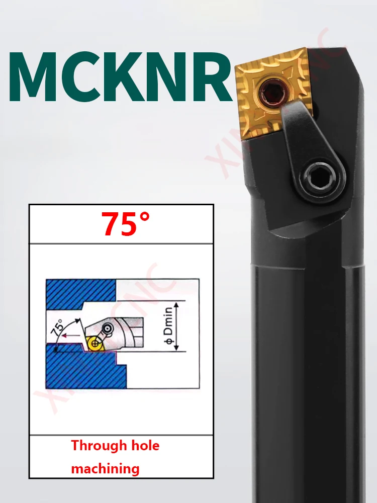 CNC tool bar 75 degree internal hole turning tool S20R32S40T-MCKNR12 diamond lathe boring tool boring bar