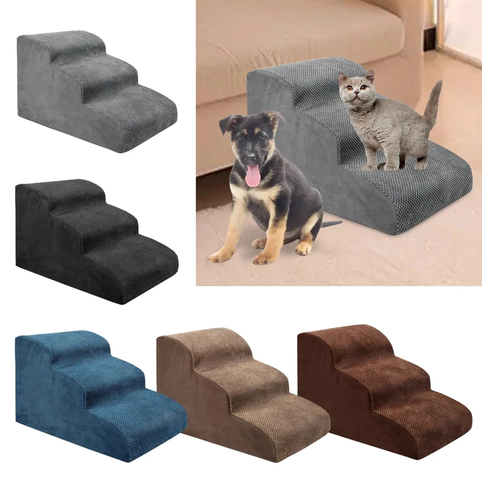 Cat Ramp Puppy Non Slip Bunny Pet Ladder Dog Stairs Steps Dog Ramp for Sofa