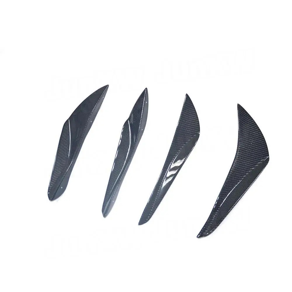 4Pcs Carbon Fiber Front Bumper Splitters Canards Air Knife Surrounded for Toyota GT86 for Subaru BRZ 2014-2016 FRP