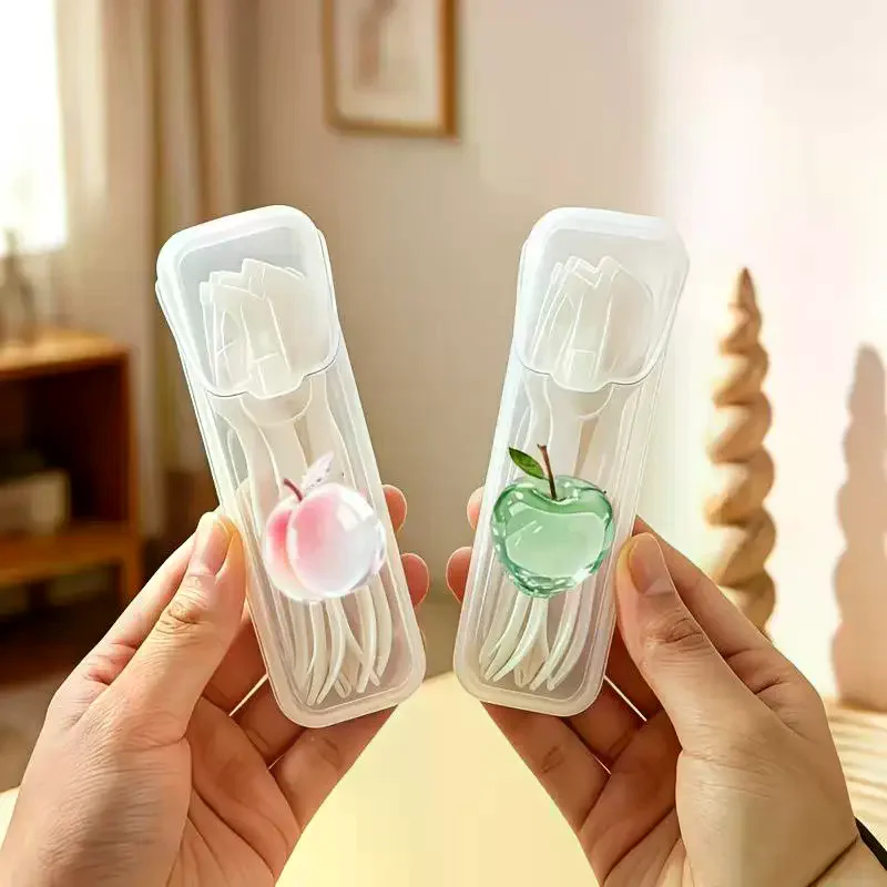 Portable Travel Toothpick Box: Mini Dental Floss Cotton Swabs Storage Kitchen Table Organizer