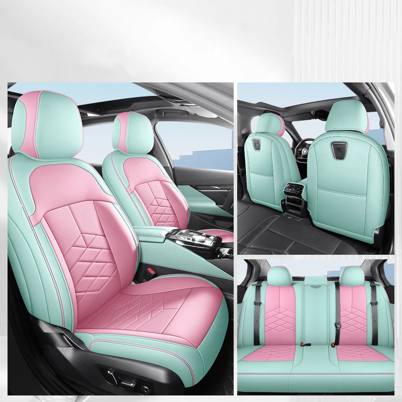 

1:1 кожаные чехлы на автомобильные сиденья для Renault Kadjar 2016 ~ 2019 Megane 2 2003 ~ 2006 Jaecoo J7 2024 автомобильные аксессуары для интерьера