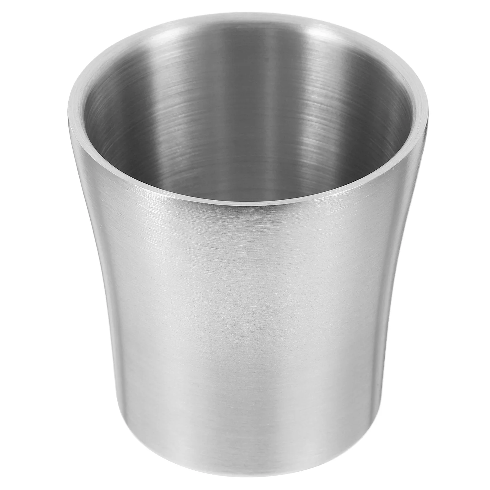 

Stainless Steel Water Cup Ergonomic Travel-Friendly Black Silver Reusable Tumbler Bathroom Mouth Rinse Toothbrush Holder Desktop