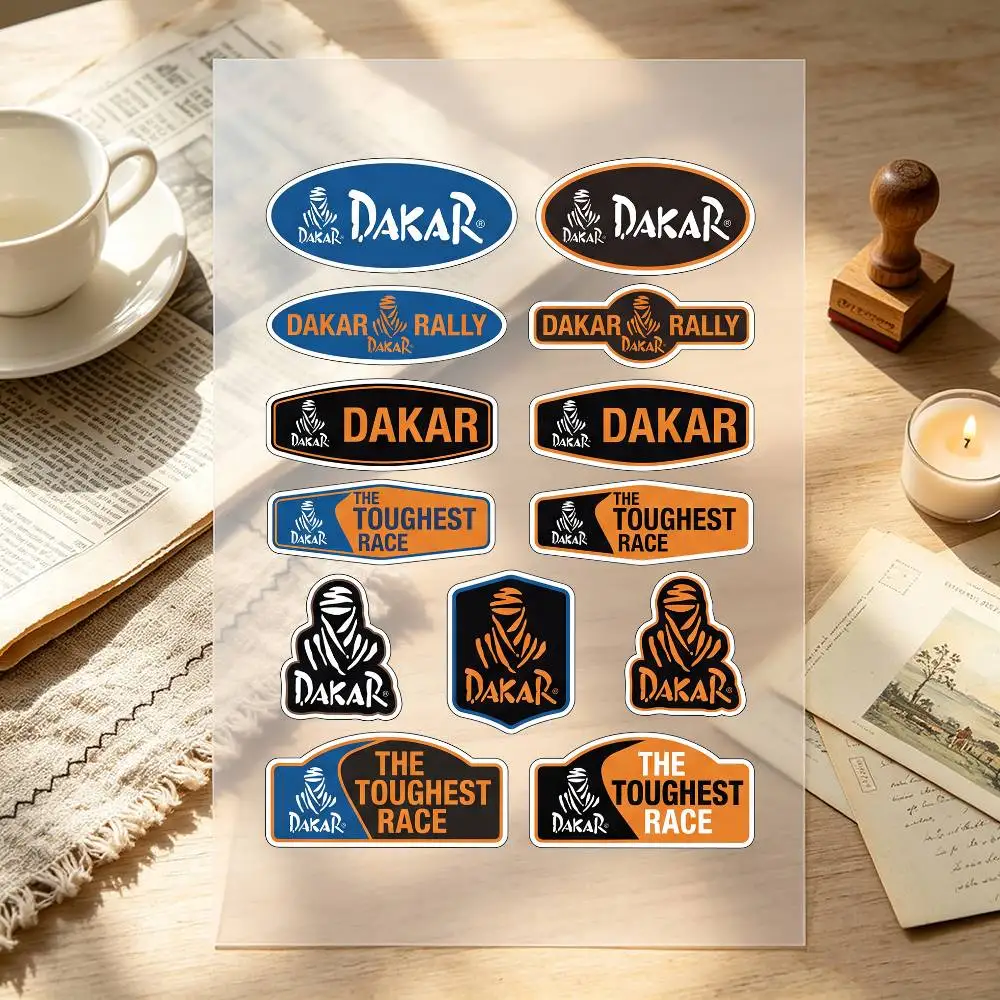 D-Dakar Rally Motorcycle Stickers Are Reflective Durable Easy To Peel And Highly Decorative
