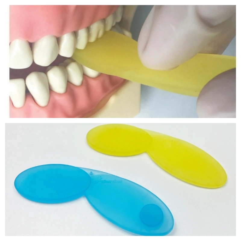 1Pcs Dental Oral Occlusal Pad Rubber Bite Pad High Elasticity Occlusal Bite Pad Gasket With Bump Autoclavable Dentistry Tool