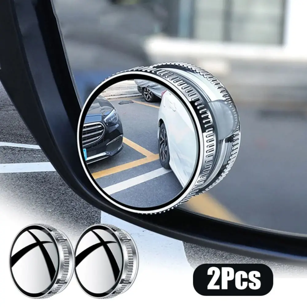 

2pcs New Wide Angle Car Blind Spot Mirrors 360 Adjustable HD Auxiliary Rearview Mirrors Suction Cup Small Round Mirror