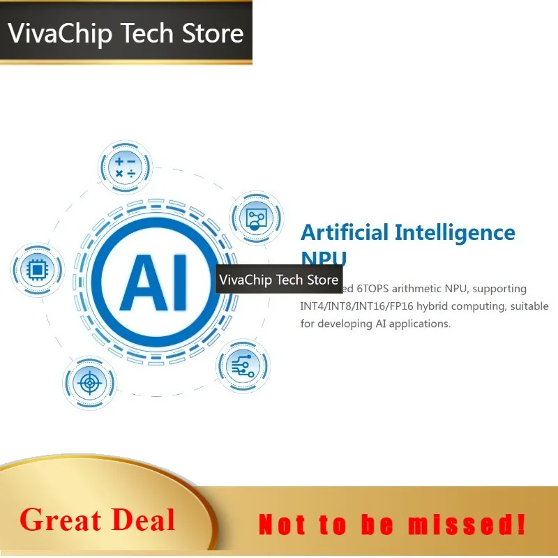 VivaChip TechOrangePi5 Ultra 8GB+256GB EMMC+5V5A Type-C Power Supply Single Board Computer 3pcs Sets