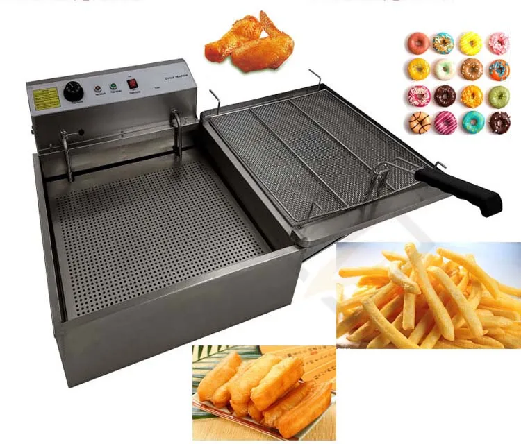 Direct Sales Electric Deep Fryer French Fries Chicken Leg Tempura Fryer Commercial Donut