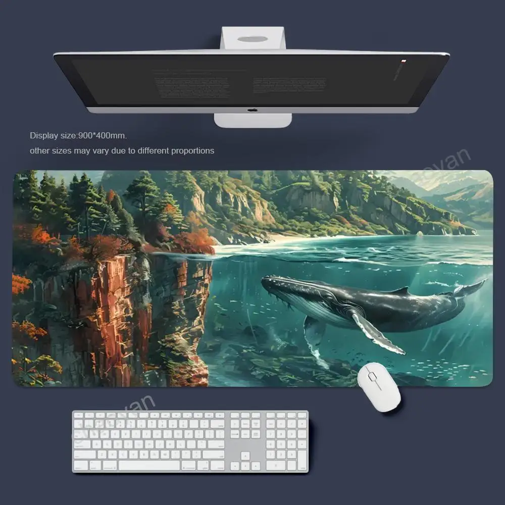 

Stlyish fish Mouse Pad Gamer Office Accessories Pc Cabinet Games Desk Mat Computer Desks Keyboard Gaming Mats