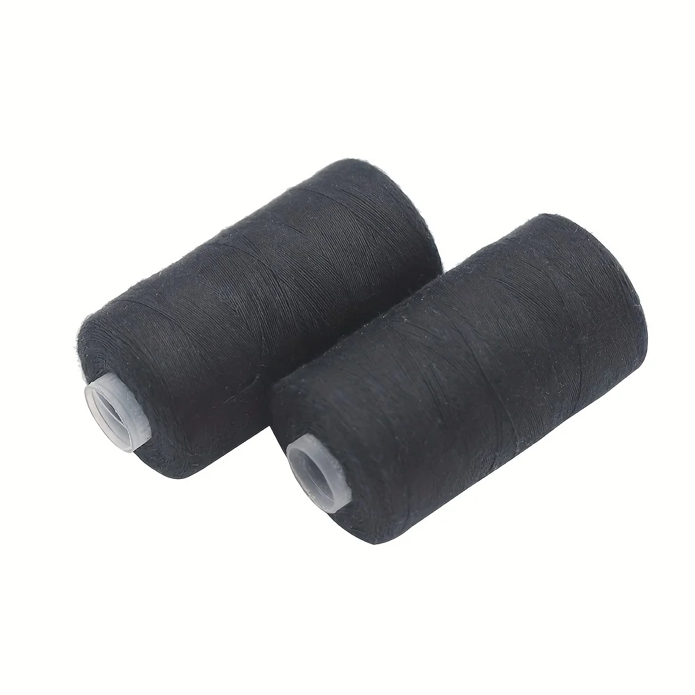 2pcs 500M Sewing Thread Polyester Thread Set Strong And Durable Black White Sewing Threads For Hand Machines