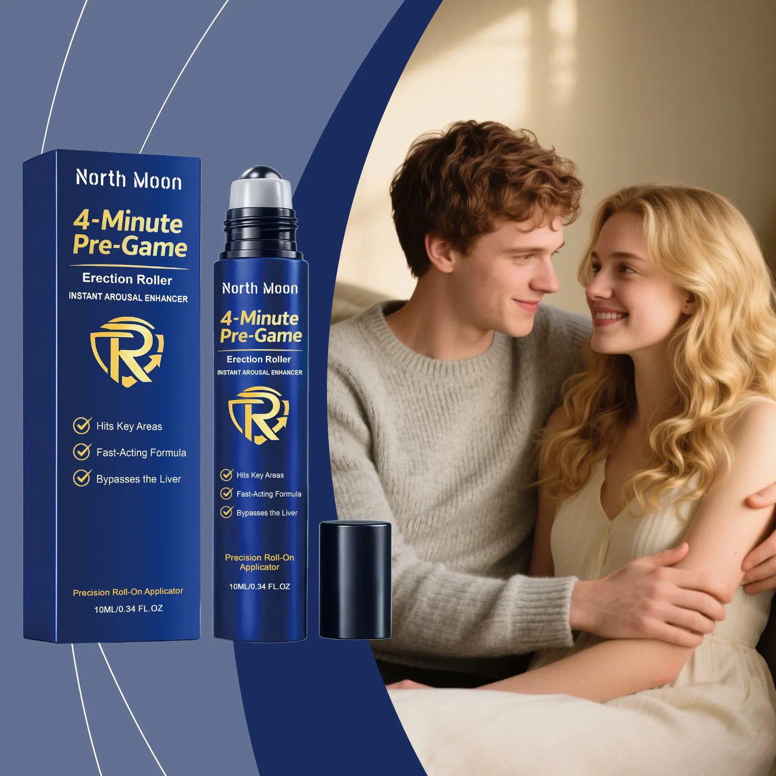 Sanfter & Erfrischender Herren-Körperpflege-Roll-on, Langanhaltend Feuchtigkeitsspendend & Revitalisierend zur Steigerung Ihrer Täglichen Frische und Vitalität