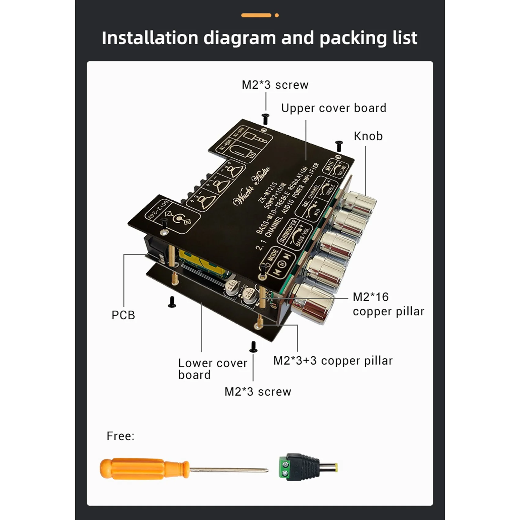 

ZK-MT21S 2X50 Вт + 100 Вт 2,1-канальный сабвуфер, цифровой усилитель мощности, плата AUX 12 В 24 В, аудио стерео Bluetooth 5,1, бас