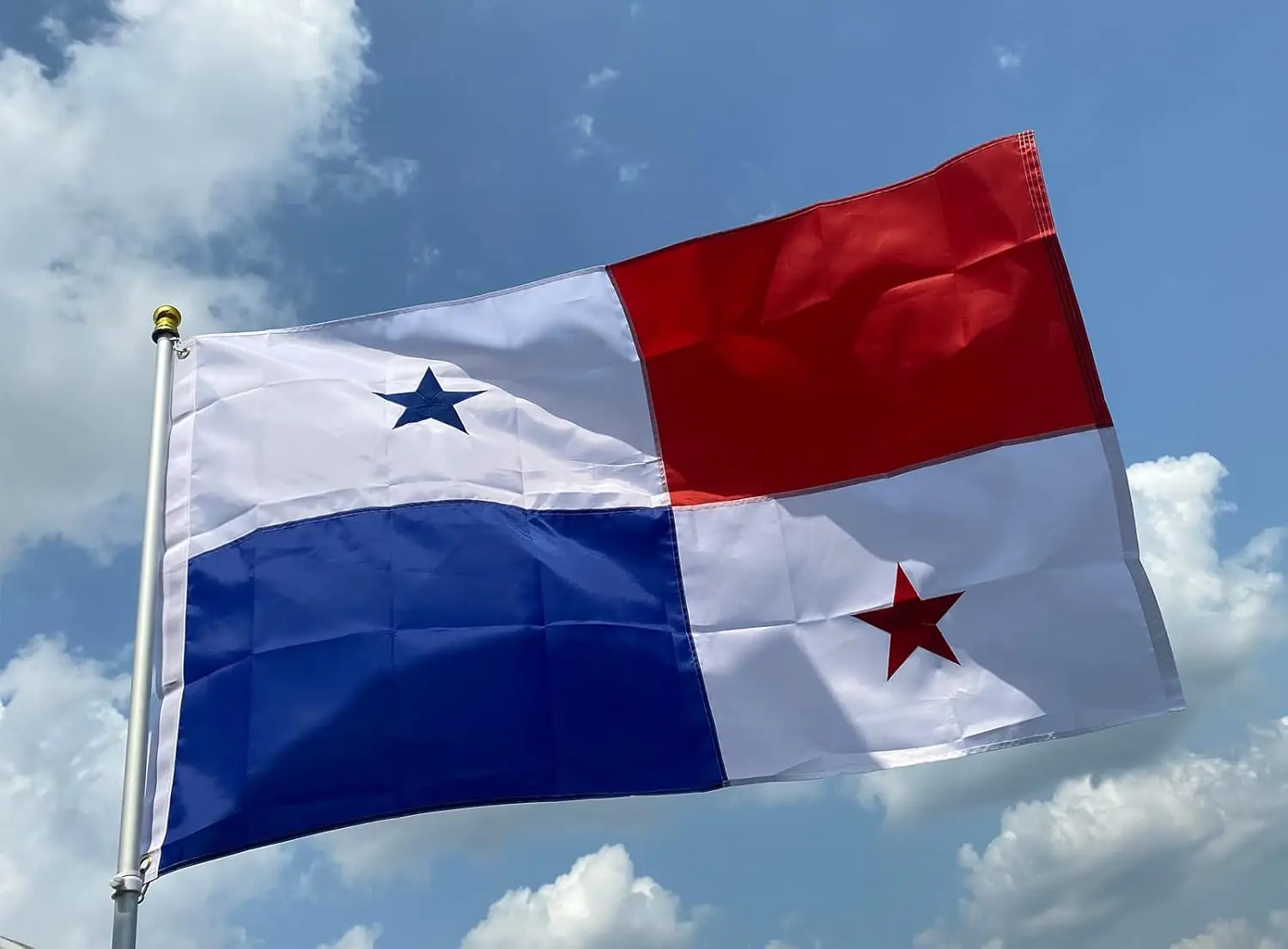 Flagnshow 100% Noly Embroider Panama Flag