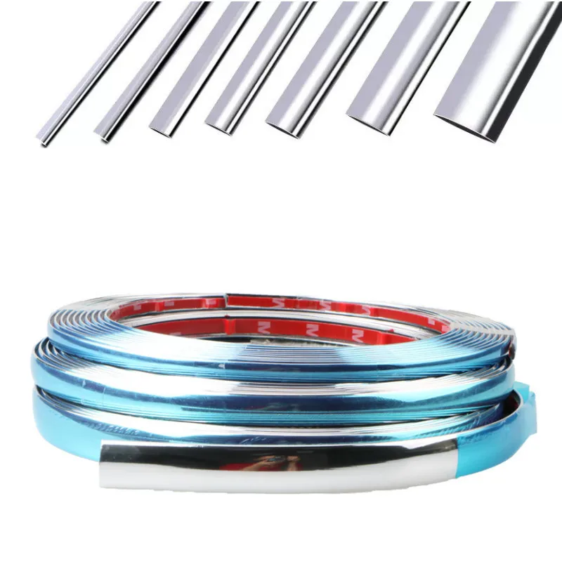 

Exterior Car Chrome Body Strip Bumper Auto Door Protector Moulding Styling Trim Car Lamp Sticker Window Trim Car Exterior Trim