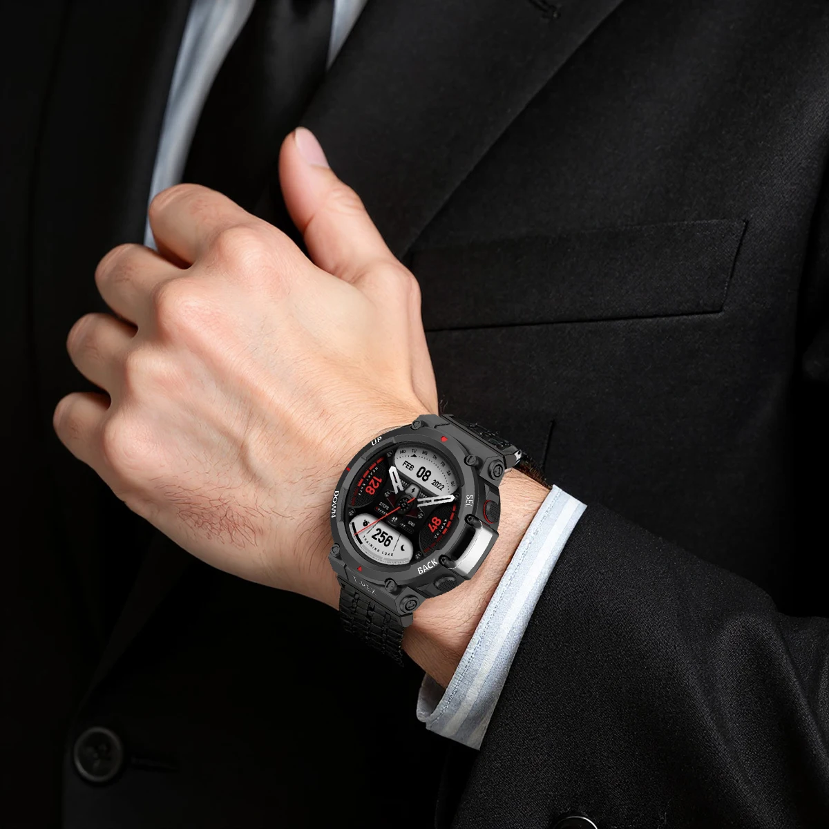 For Amazfit T-Rex 3/2 Stainless Steel Watchband Metal Strap For Amazfit T Rex/2Ulrtra Wrist Band for amazfit t-rex pro Bracelet