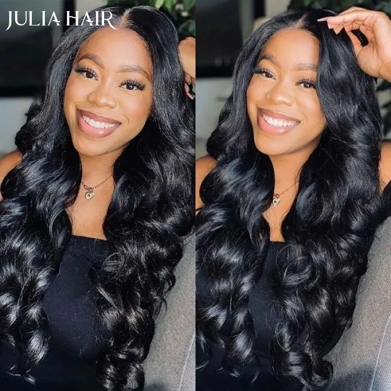 Julia Hair Beginner Friendly V Part Body Wave Wigs Glueless No Leave Out And No Sew In Human Hair Wigs Flash Sale For Women