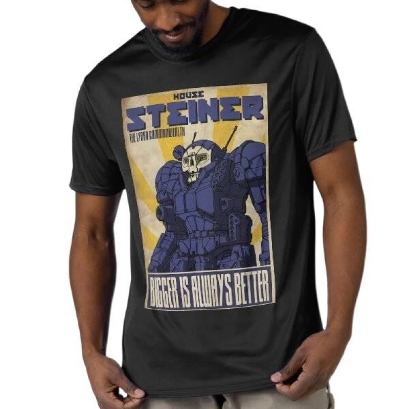 House Steiner Mechwarrior MWO Mech Combat RPG Gift t shirt for gamer Battletech Graphic clothes Short