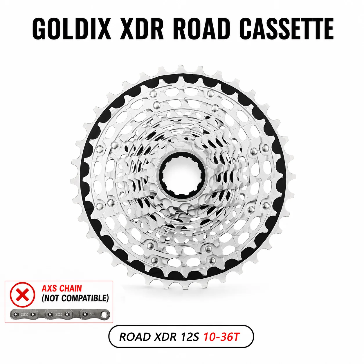 GOLDIX XDR 12 Speed Cassette 28T 33T 36T Ultralight K7 Cassette 12V for Sram XDR Electronic Shifting r9270 r8170 image 3