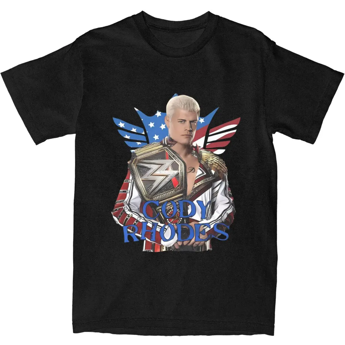 Cody Rhodes T-Shirt Men player Awesome 100% Cotton T Shirts Summer Breathable Trendy Cool Tees Wholesale Oversized Tops