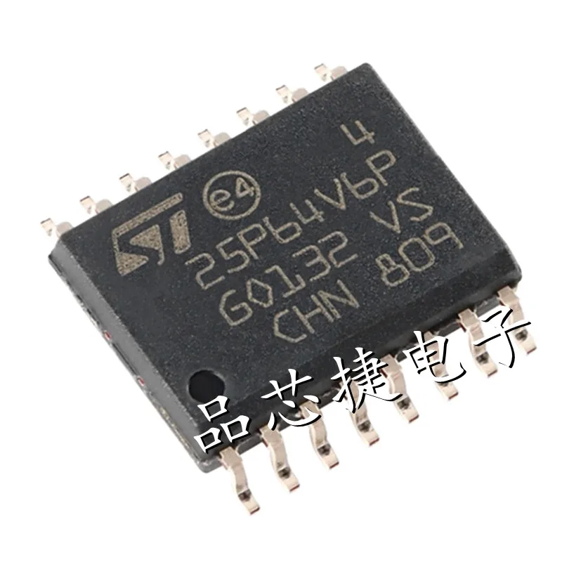 1pcs/Lot M25P64-VMF6TP Marking 25P64V6P SOIC-16 64 Mbit, Low Voltage, Serial Flash Memory With 75MHz SPI Bus Interface