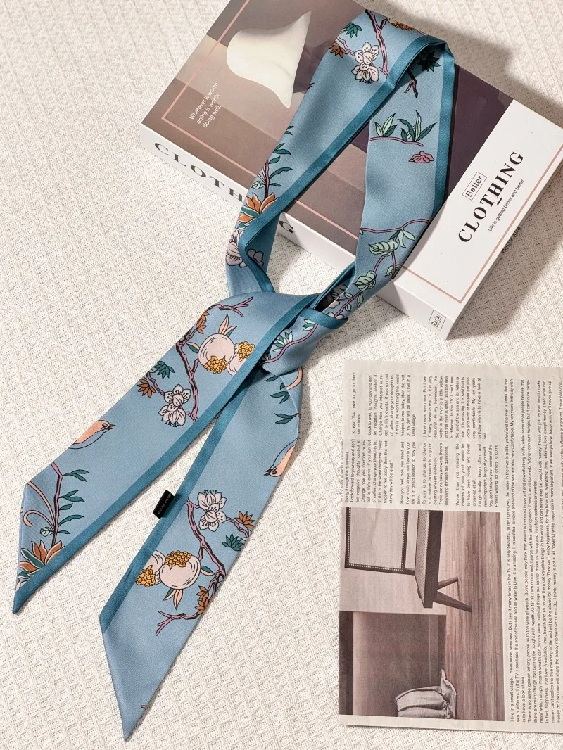 جديد فاخر العلامة التجارية مصمم الأوشحة للنساء موضة جديدة الأوشحة الحريرية رئيس الرقبة التفاف أفكار هدايا الزفاف أفضل بائع