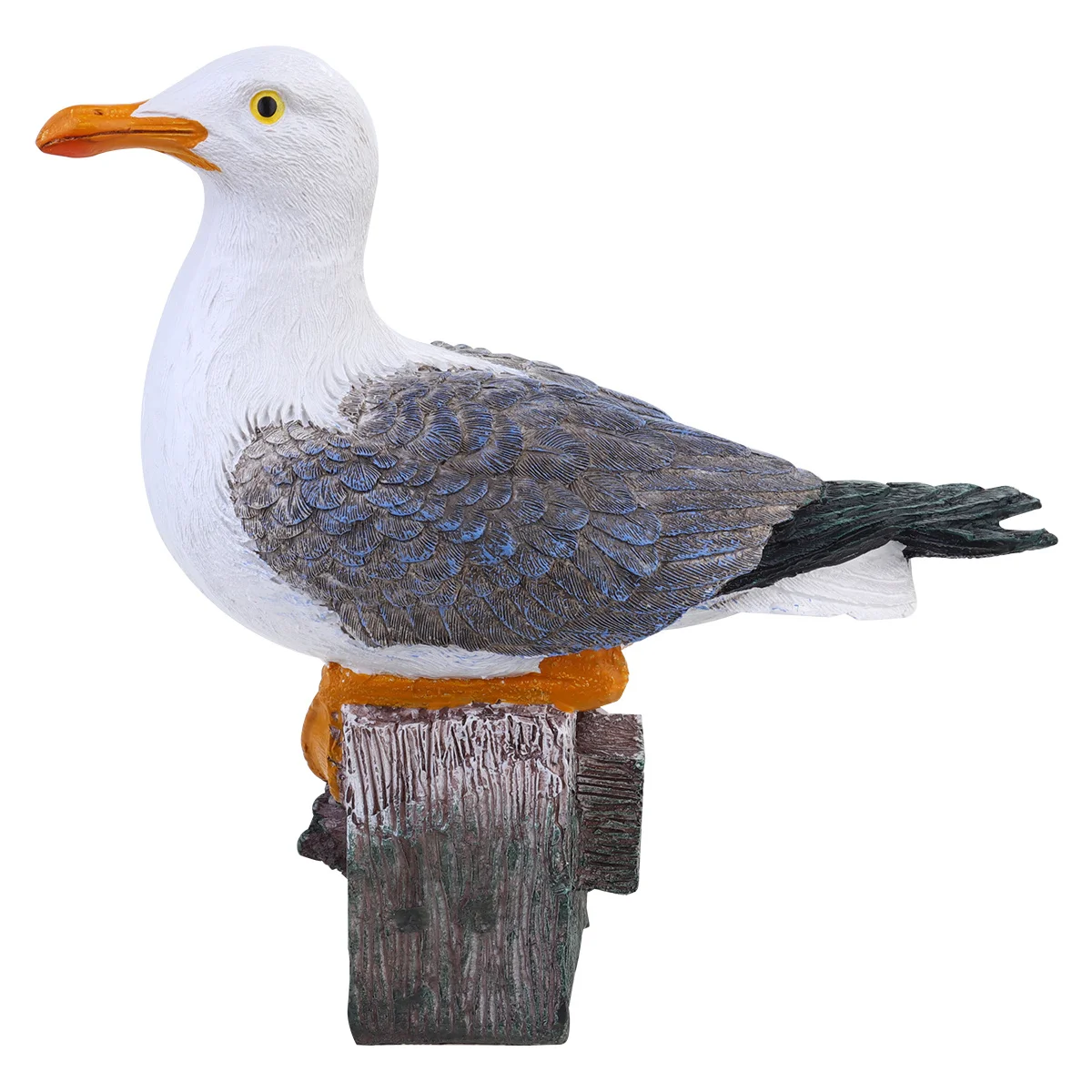 

Creative Simulation Seagull Sculptures Modern Minimalist Design Resin Desktop Decoration White Gray for Shelves Car Plants