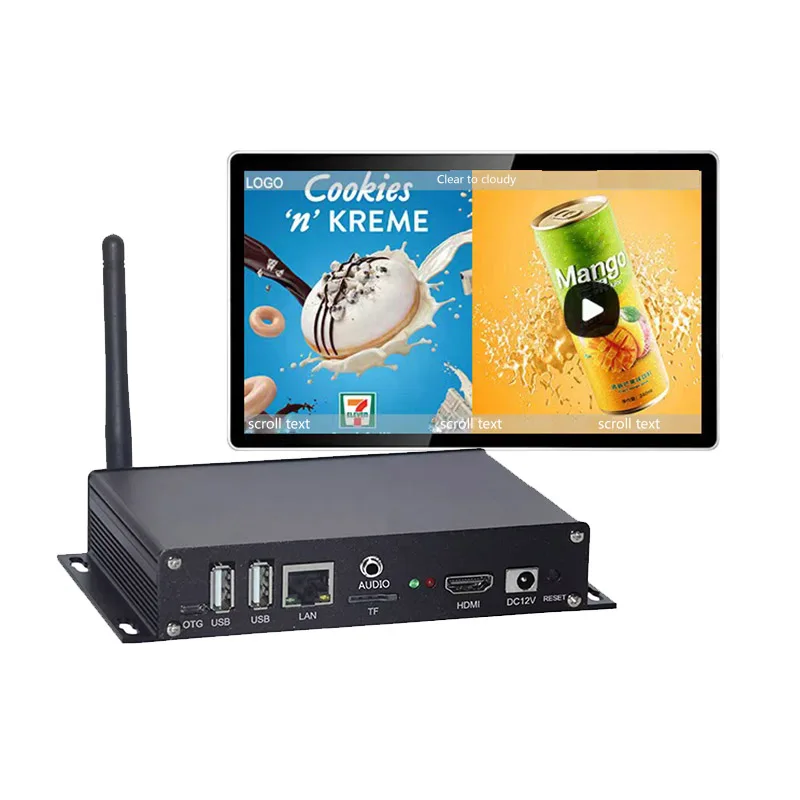 Set-top Box Decoder Android Wifi Multimedia Information Player Box Remote Control HD TV Android Playback Box