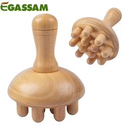 Strumenti per la terapia del legno per modellare il corpo, strumenti per massaggi in legno, strumenti per modellare il corpo con massaggiatore per drenaggio linfatico, strumenti Gua Sha in legno