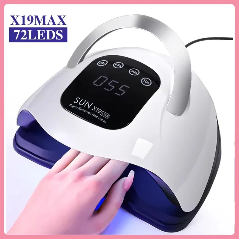 

72LED UV Nail Art Lamp Professional High Power Nail Dryer with Sensor Fast Curing Gel Polish Drying Light for Nail Salon