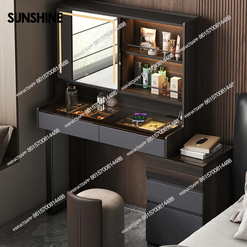 

Italian large-capacity storage dresser, bedroom makeup, storage cabinet