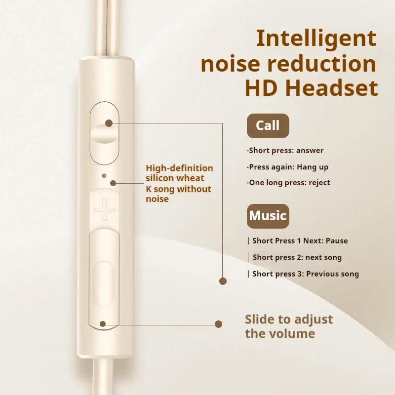 6D Stereo Sound Headsets Metal Design Type C&3.5mm Wired Gamer Earphones Magnetic In-Ear Headphones For Samsung Handfree HD Call