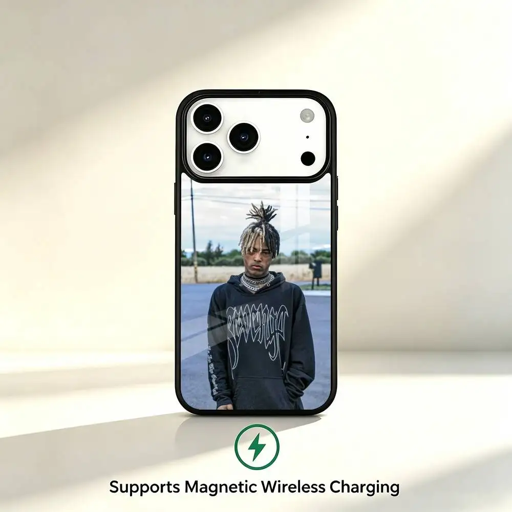 Emo Rap X-XXXTentacion  Phone Case For iPhone17,16,15,14,13,12,11 Plus,Pro Supports Magnetic Wireless Charging - view 2
