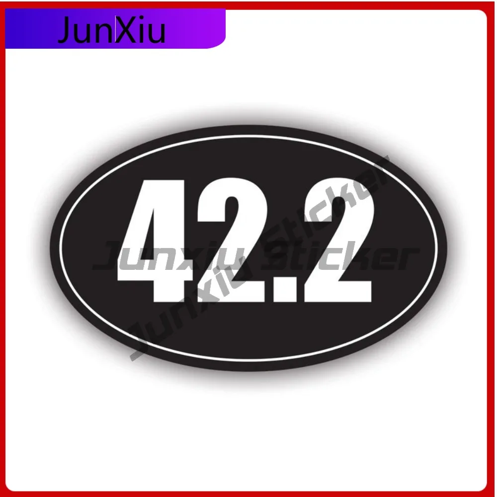 

Oval 42.2 Sticker Sun Resistant Waterproof Classic For Truck Laptop Rear Windshield Removable Easy Apply Decal Fade Resistant