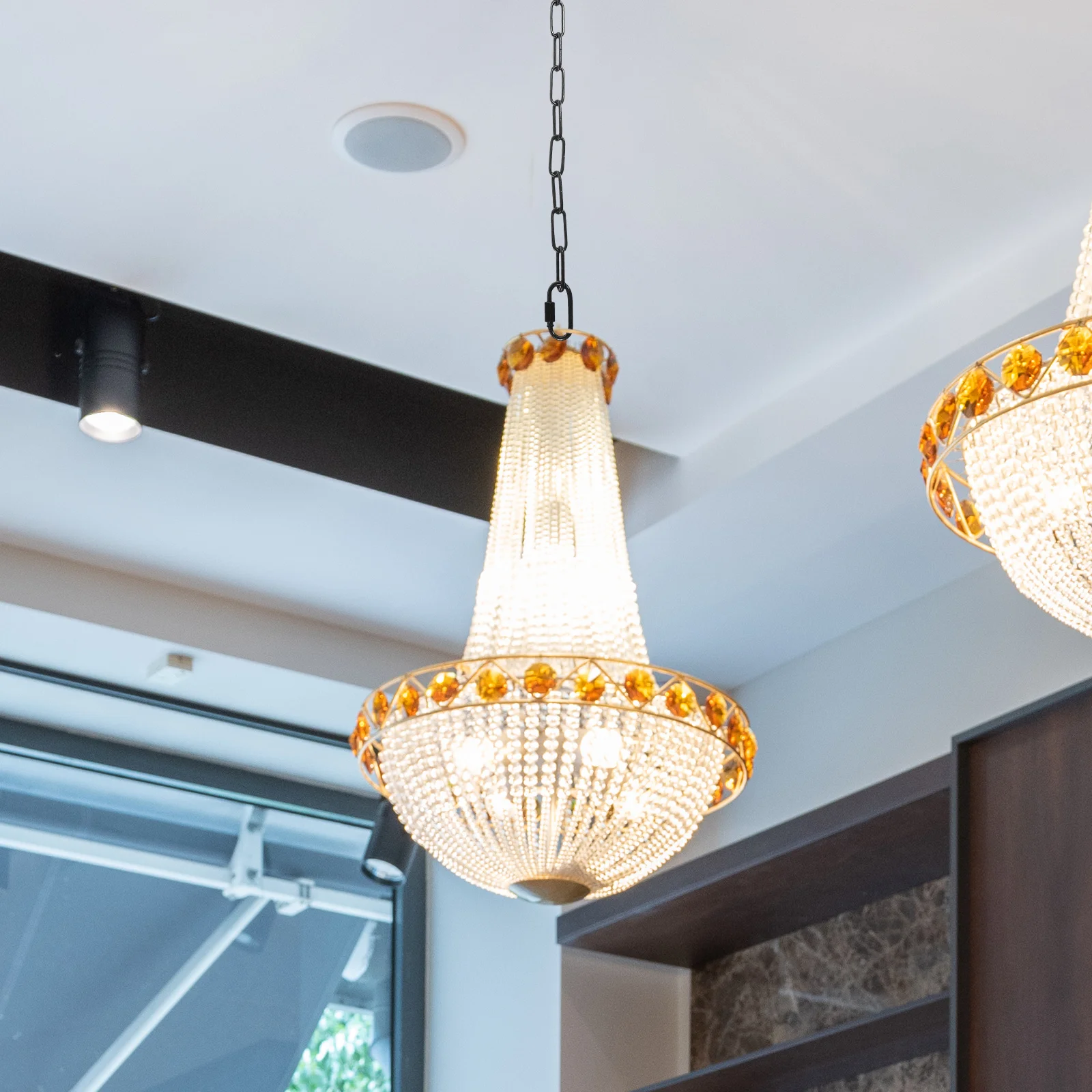 

2 шт. регулируемая подвесная цепочка для светильника, металлический светильник, подвесной удлинитель, прочный для декора освещения, нежный светильник, подвесной светильник