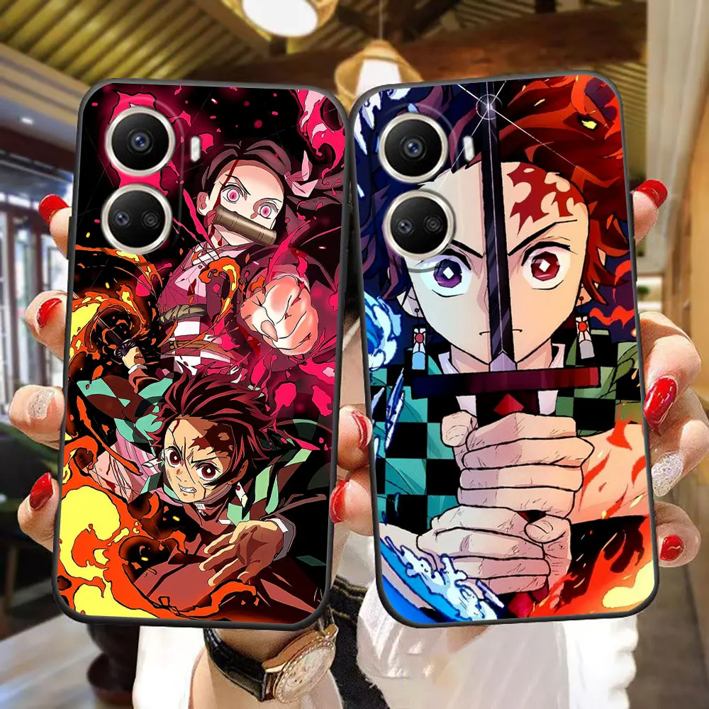 أنيمي شيطان القاتل Tanjiro جراب هاتف لهواوي نوفا 3I 7I 8I 9 P30 الشرف 400 20 90 X6B X7A X7B X7D X9D X8B X9 X9B X9A حافظة من البولي يوريثان #1