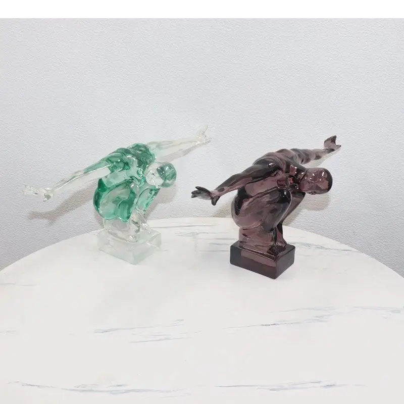 Minimalism Sportsman Figure Sculpture Desk Decoration Athlete Character Ornaments Abstract Crafts Statue Modern Home Decor