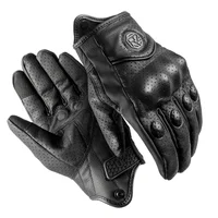 Guantes de motociclismo con pantalla táctil perforada transpirable para las cuatro estaciones, protección de viaje para motocicleta