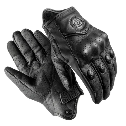 ORZ-40-Motorcycle Rider Four Seasons Breathable Perforated Touch Screen Motorcycle Riding Gloves Motorcycle Travel Protection